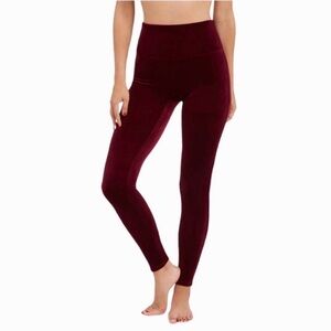 SPANX Deep Red High-Rise Leggings
